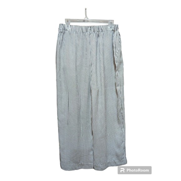 Linea Domani Ladies Striped Pants Size Lg Very Soft - Picture 1 of 9